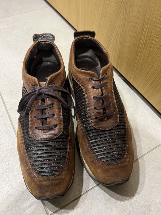 Кафеви мъжки обувки