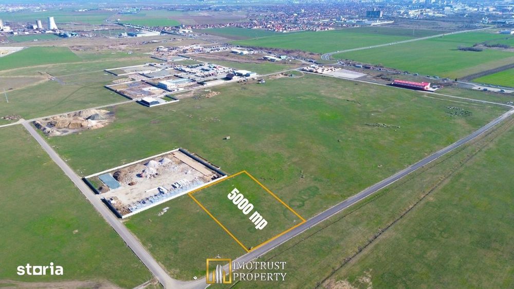 Teren logistic de vânzare 5.000 mp – acces Centura Arad | PUZ aprobat