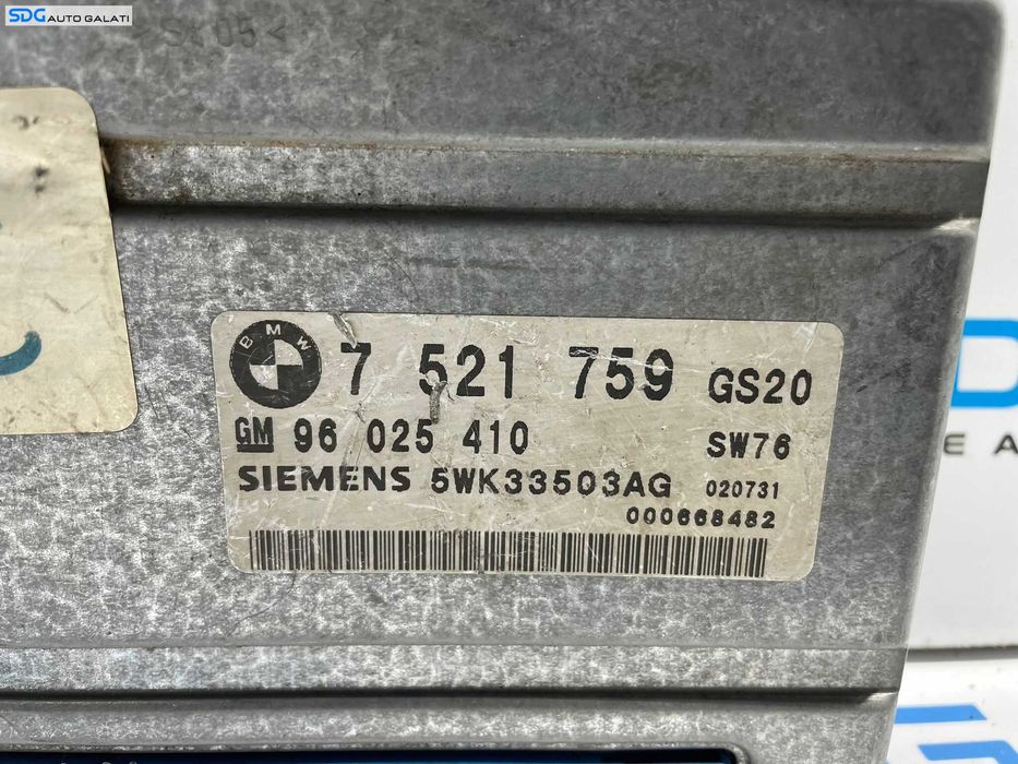 ECU Calculator Cutie Automata BMW Seria 3 E46 1998 - 2005 Cod 7521759 96025410 [L3755]