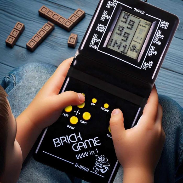 Tetris retro portabil cu 9999 jocuri logice si puzzle copii adulti