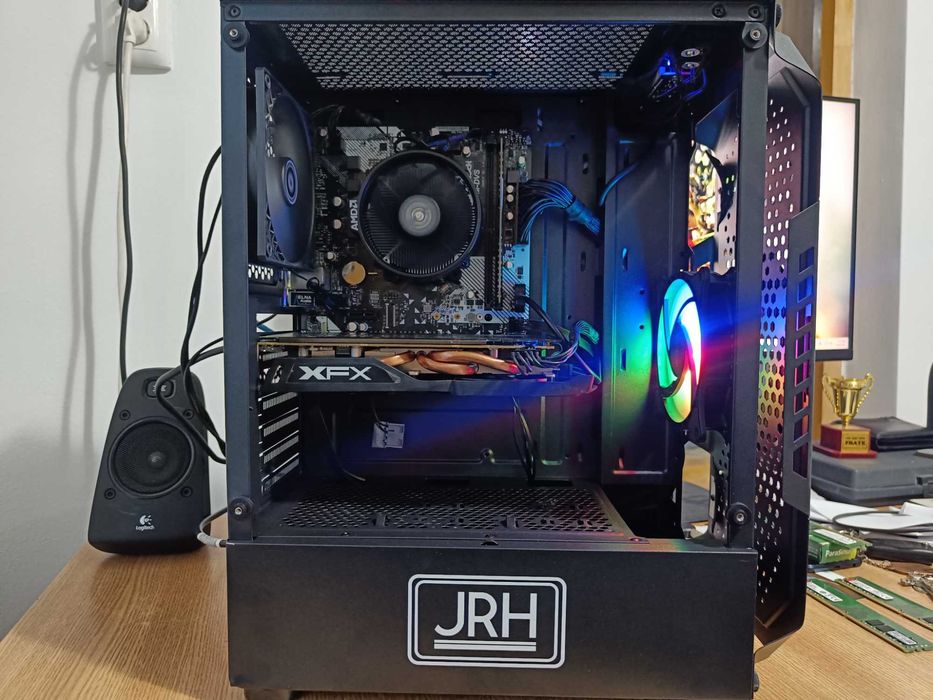 Unitate PC Gaming Ryzen 5 3400G 4.2Ghz/16GB DDR4/RX480 8GB GDDR5/SSD