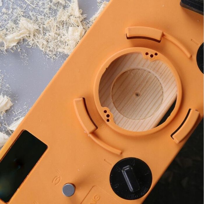 Set freze si ghidaj de gaurire pentru balamale, 12 elemente, Kraft