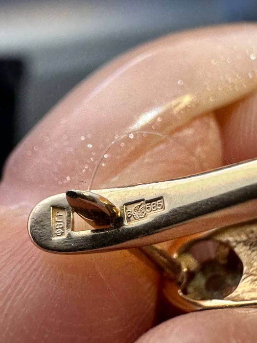 Золото 585  Серьги Масса: 2,33