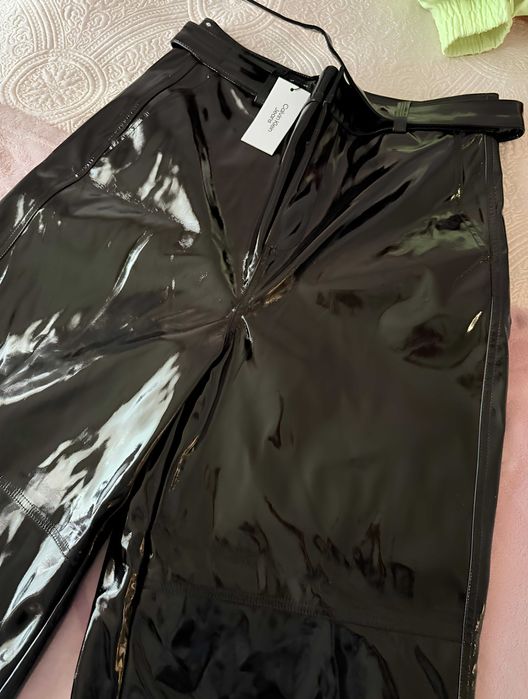 Нов лачен латексов панталон "Calvil Klein" "Келвин Клайн", размер L