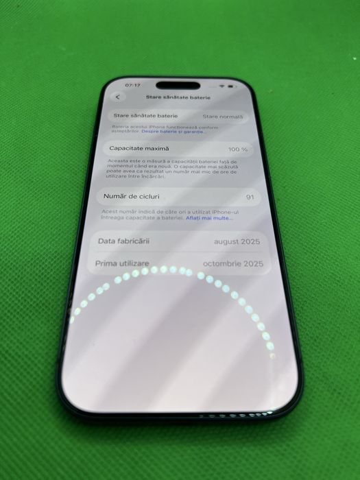 Iphone 17 pro 256gb 100% bat la cutie•Amanet Lazar Crangasi•60743