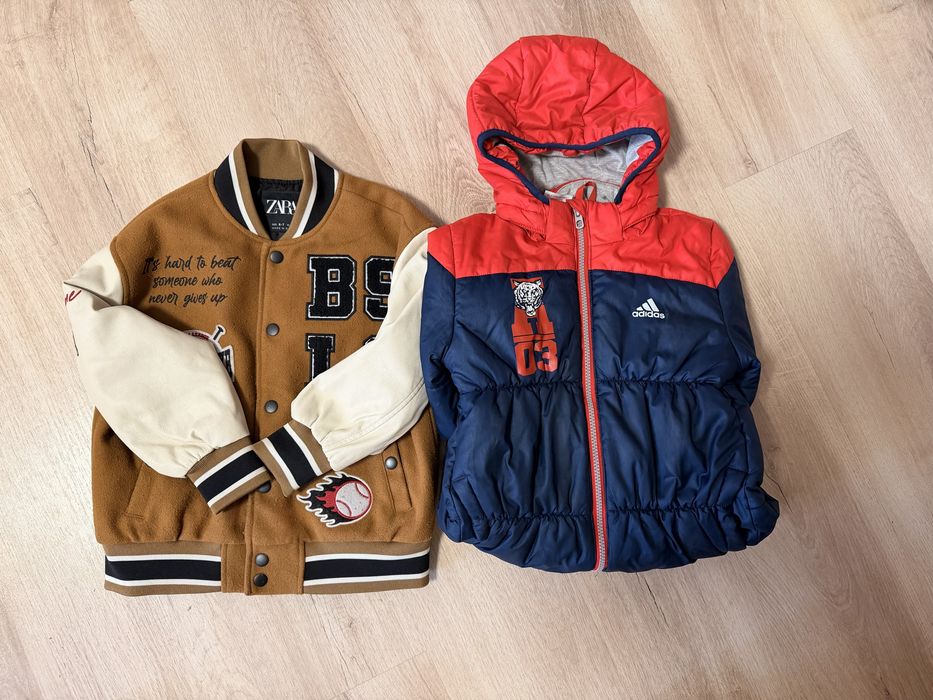 3 якета, Adidas, Zara , Okaidi