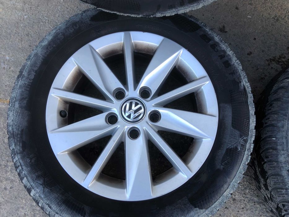 Set 4 Roti Jante Aliaj Golf 7 cu Anvelope  195/65 R15