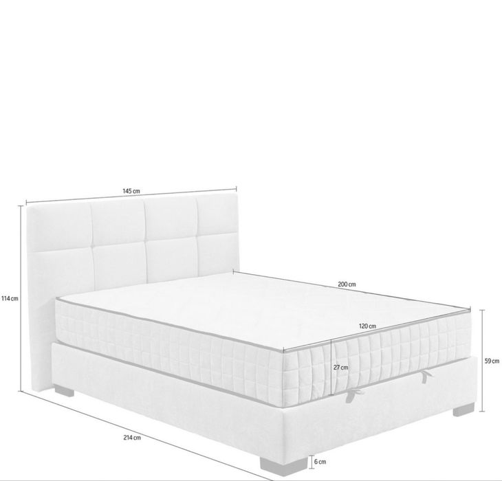 Pat boxspring 120x200