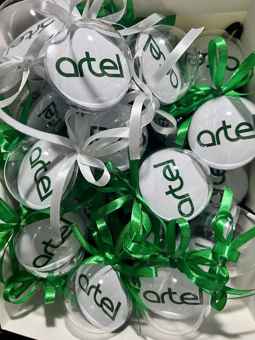 Новогодние подарки Шары с фото/логотипом. Лучший подарок к новому году