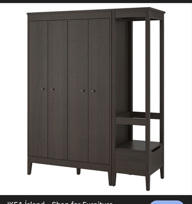 Vand ansamblu dulap+ cuier-292 cm lungime