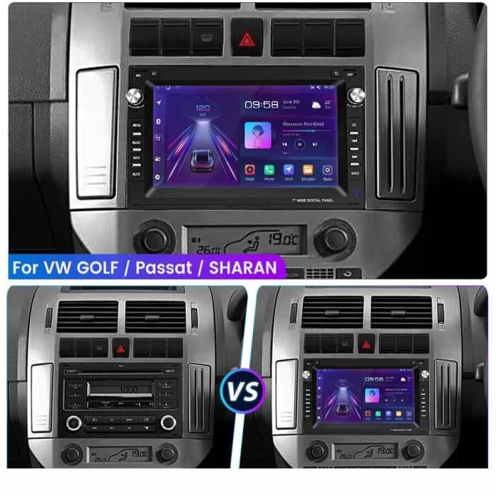 Navigatie Android VW Golf 4 / Skoda Octavia 1 / Seat Alhambra Carplay