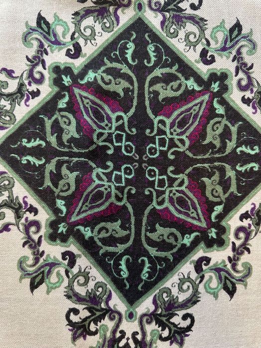 Оригинален шал Etro – 140x140 см, коприна, вълна и кашмир