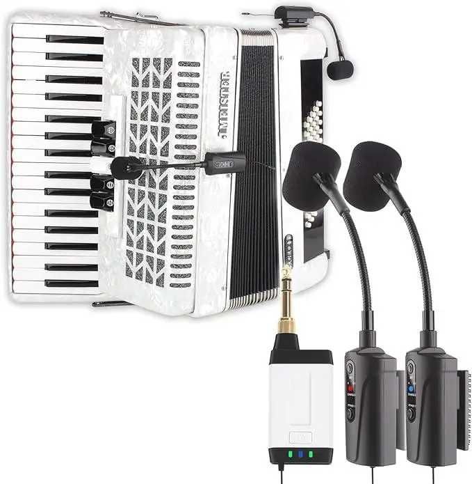 Wireless Dublu microfon pentru Acordeon ACEMIC Q2/AT-5 (Shure, Sennheiser)