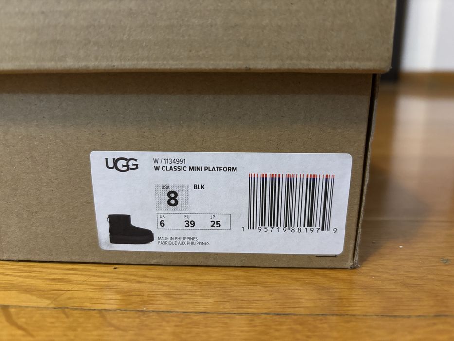UGG-uri Platforma Negre