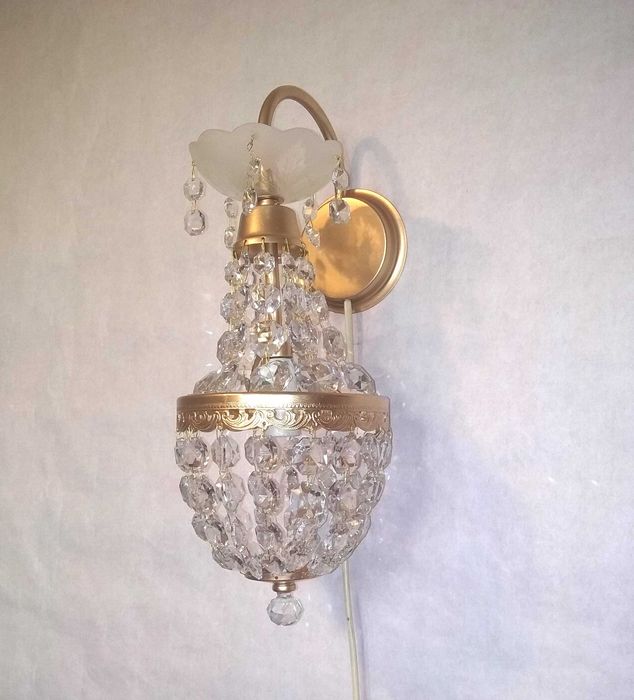 Хрустальное бра Чешское