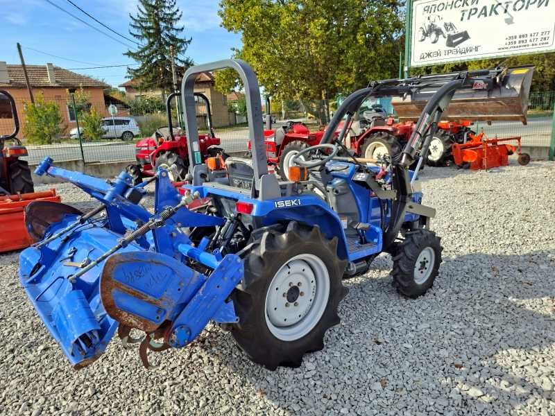 Японски трактор ISEKI TH20 20 к.с. 4WD с фреза и челен товарач - ДЖЕЙ ТРЕЙДИНГ