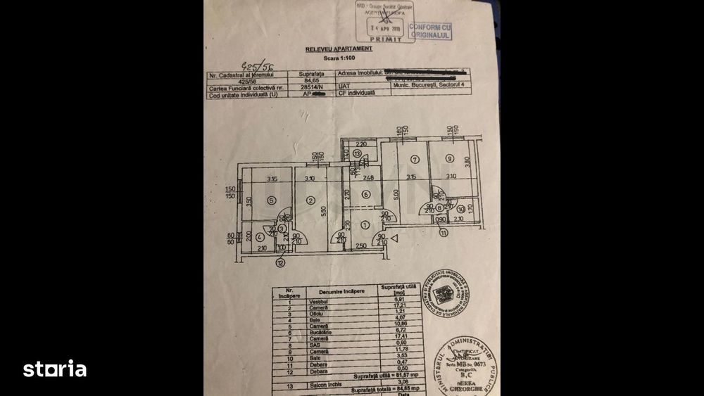 Apartament linistit 4 camere Aparatorii Patriei