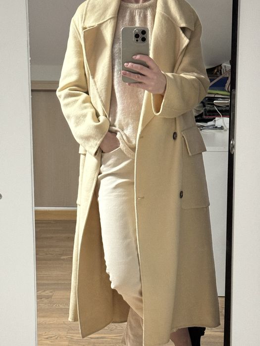 Palton Zara nou lana bej