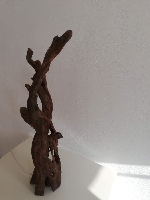 Лампа ръчна изработка/естествен материал/дървени лампи/настолна/