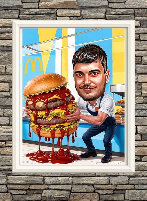 Карикатура по снимка за рожден ден, годишнина или друг повод