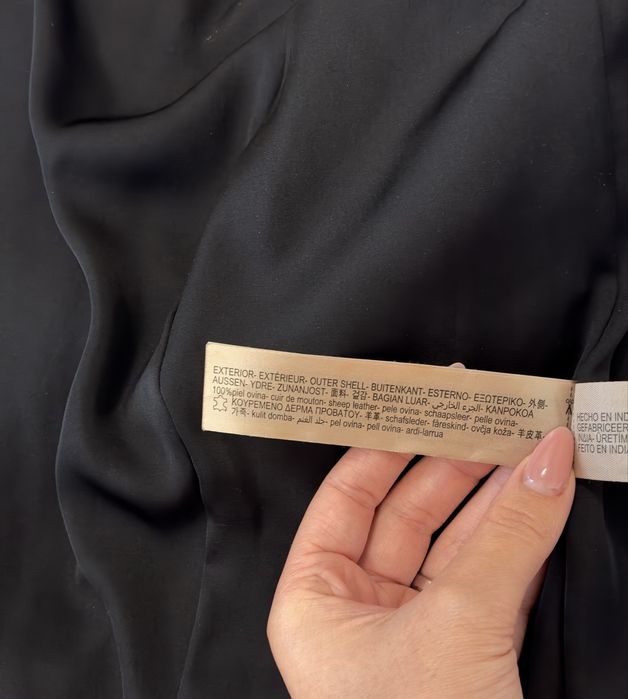 Geacă de piele naturală Massimo Dutti, mărimea L