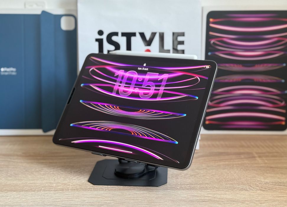 iPad Pro 11 inch M2 GEN 4 stare impecabilă Space Grey - 128 GB Wi-Fi achiziție ISTYLE + Apple Pencil Gen 2 și Husă Apple Smart Cover