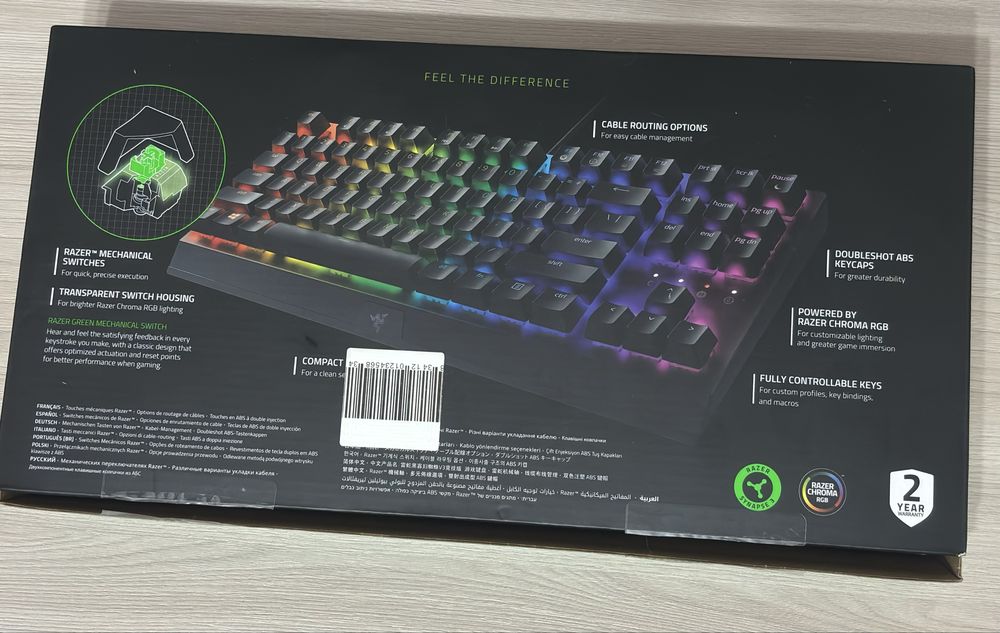 Keyboard Razer Blackwidow v3 Tenkeyless