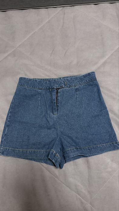 Джинсовый костюм с шортами