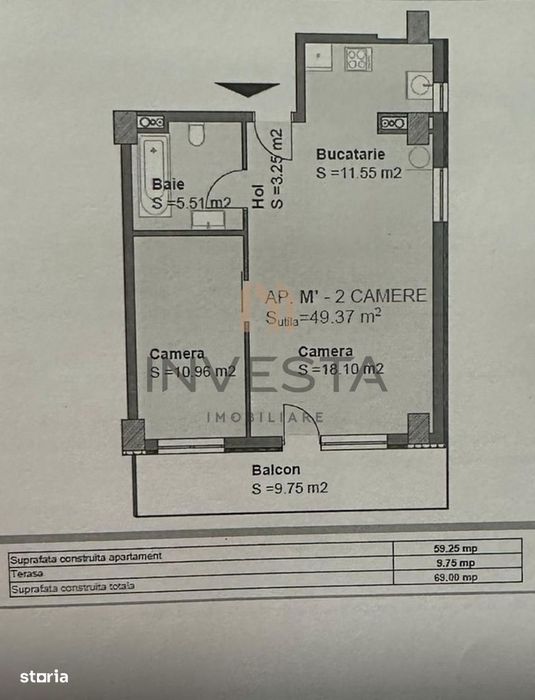 Apartament 2 camere cu terasa, etaj intermediar, Viva City, Gheorgheni