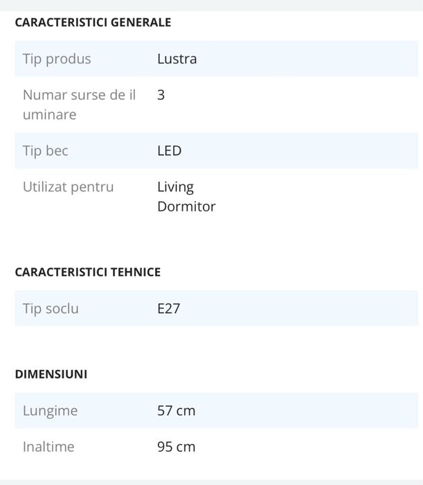 Lustra 3 pendule - Pure 3