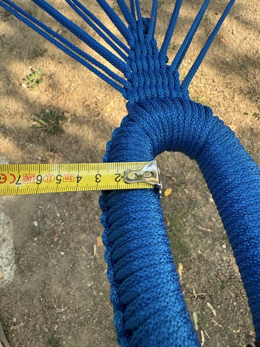 Hamac tricolor impletit manual plus legaturi