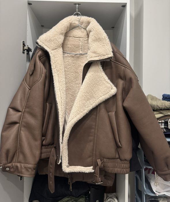 Дубленка коричневая
