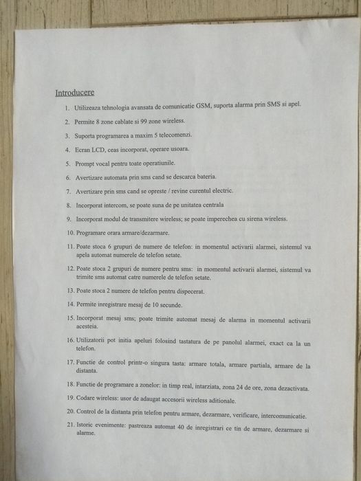 Alarmă wireless PG-500