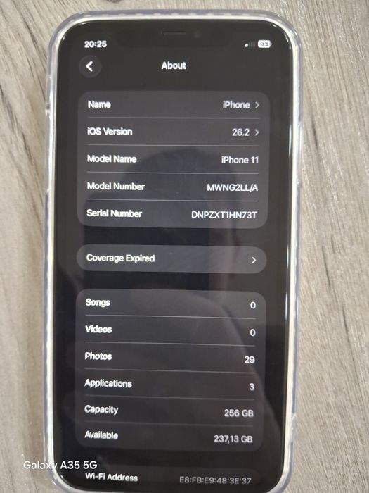 Iphone 11  bir kun ishlatilgan