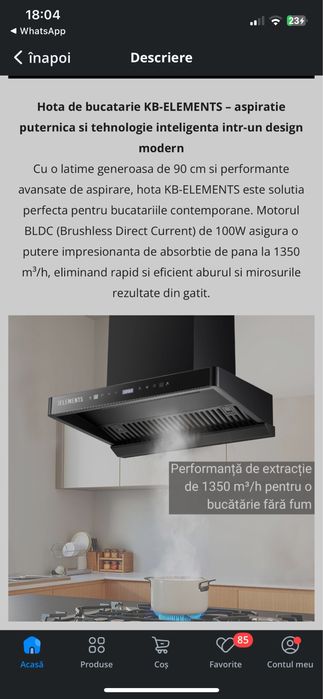 Hota pentru bucatarie