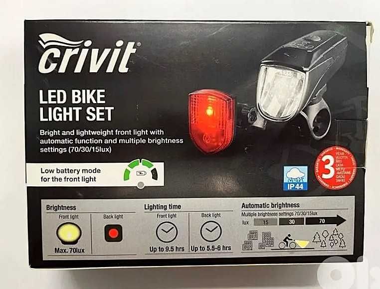 Lumini SET far stop bicicleta, trotineta scuter, noi sigilate Germania