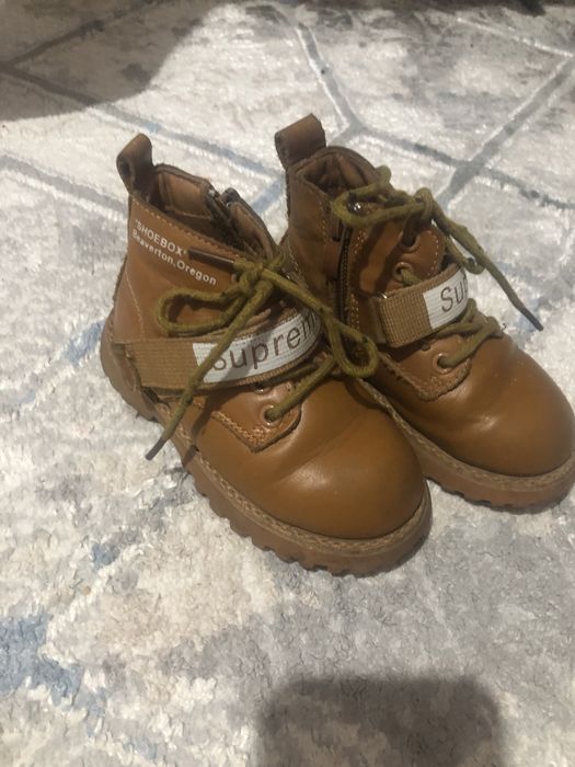 Ботинки детские кожаные