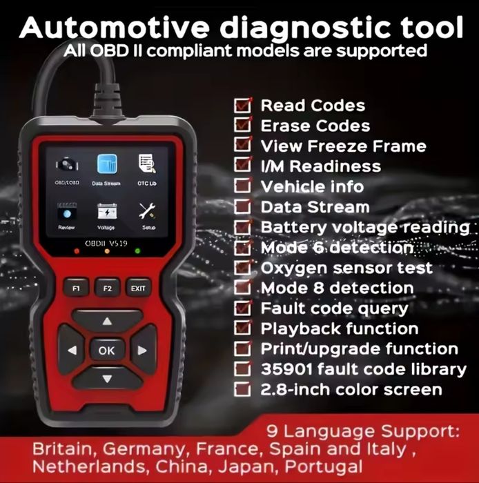 Tester diagnoza V519 scanner