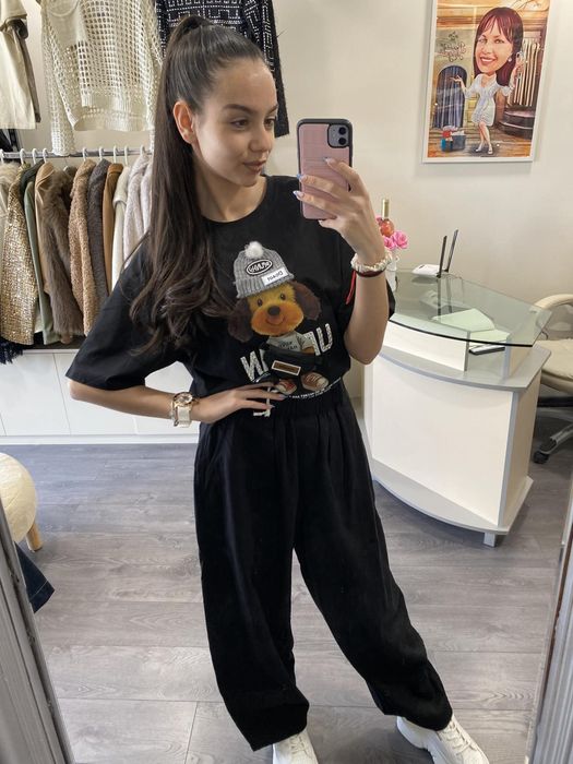 Сладка блузка с кученце налична в размер S/M и L/XL