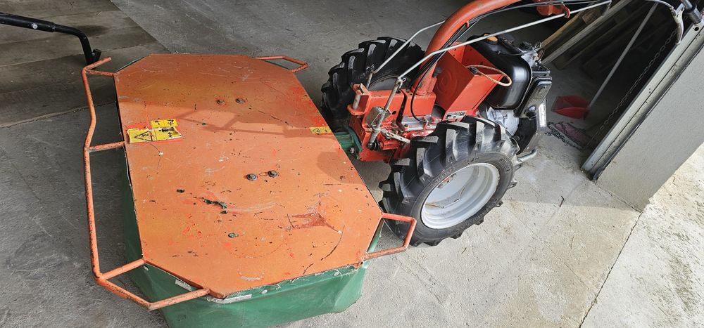 Motocultor Lombardini diesel cu Freza și cositoare rotativa 1 metru