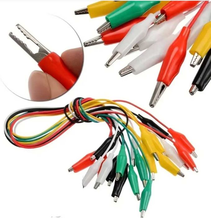 Продам новые двусторонние зажимы типа крокодил/крокодил 50 см