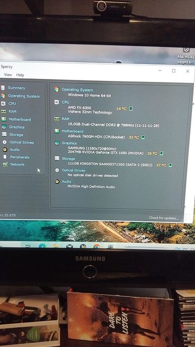 Pc gaming. Placa video 2 gb 1050