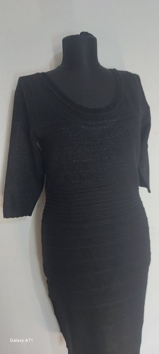 Rochie neagra mas.L, Orsay, cu fir argintiu