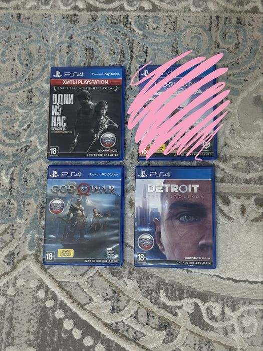 Игры на ps4. В хорошем состоянии