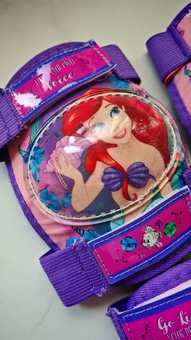 Комплект наколенки, налакътници и ръкавици за момиченце Decathlon