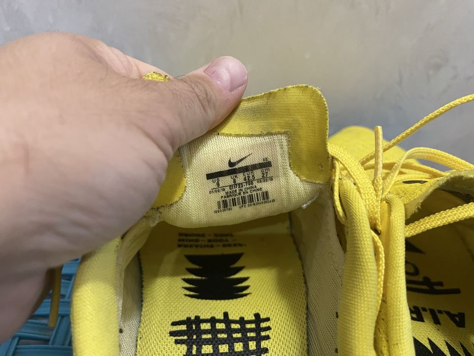 42.5 Nike Air Zoom Pegasus 36 Cody Hudson Yellow Жълти Jordan Diesel Маратонки Puma Adidas