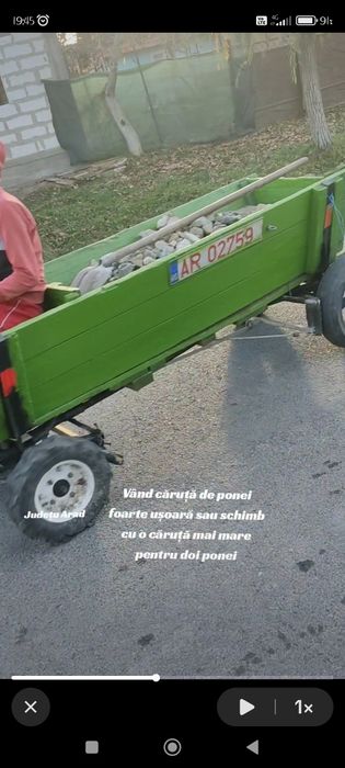 Vând sau schimb caruta de ponei