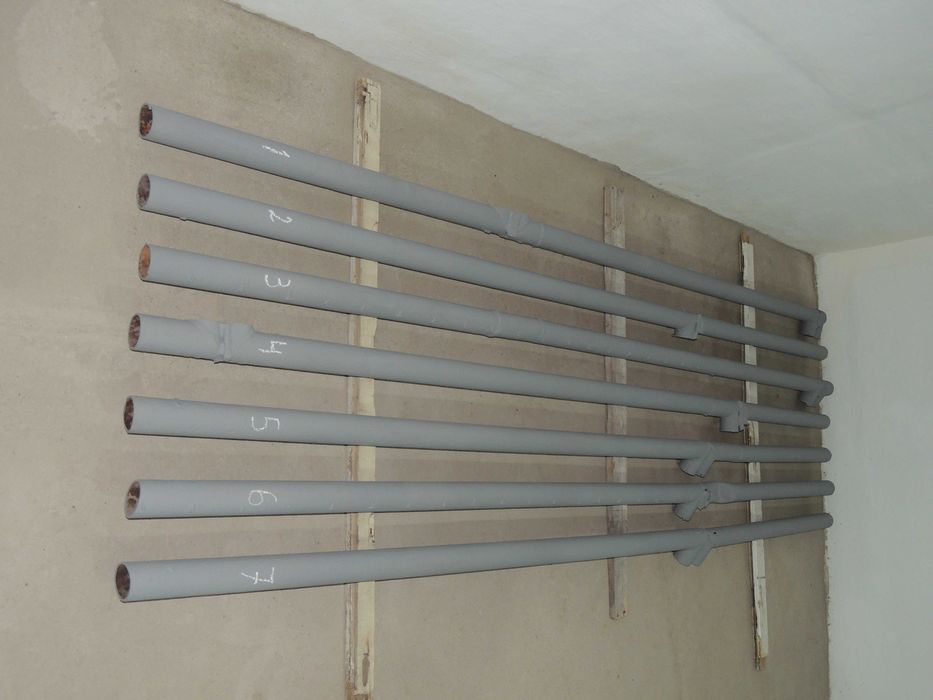 Тръби ф 63,5 x 3,2 мм.      Трифазен вентилатор 0.37 kW, 1380 об.