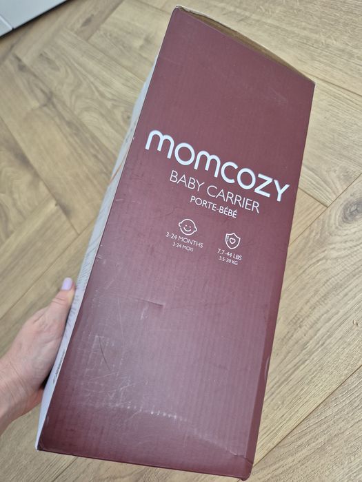 Marsupiu ergonomic Momcozy Baby Carrier, gri, 3-24 luni