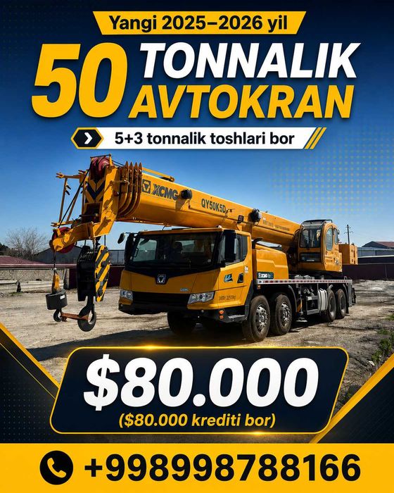 Avtokran XCMG sotiladi